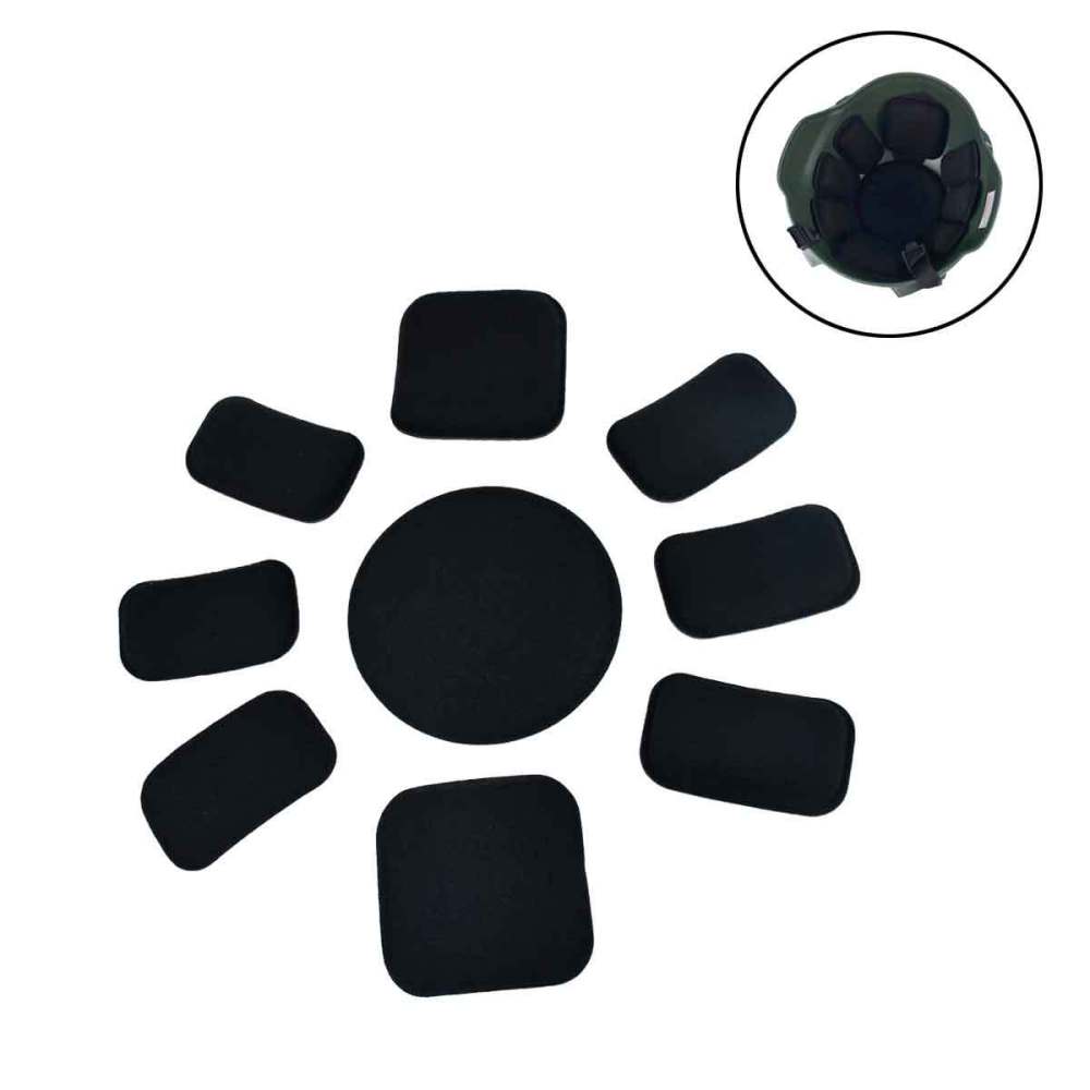 Helmet Replacement Liner Pads - Ersatz-Helm-Polsterungs-Set EVA-Schaumstoff-Innenfutter für Fast Mich Taktische