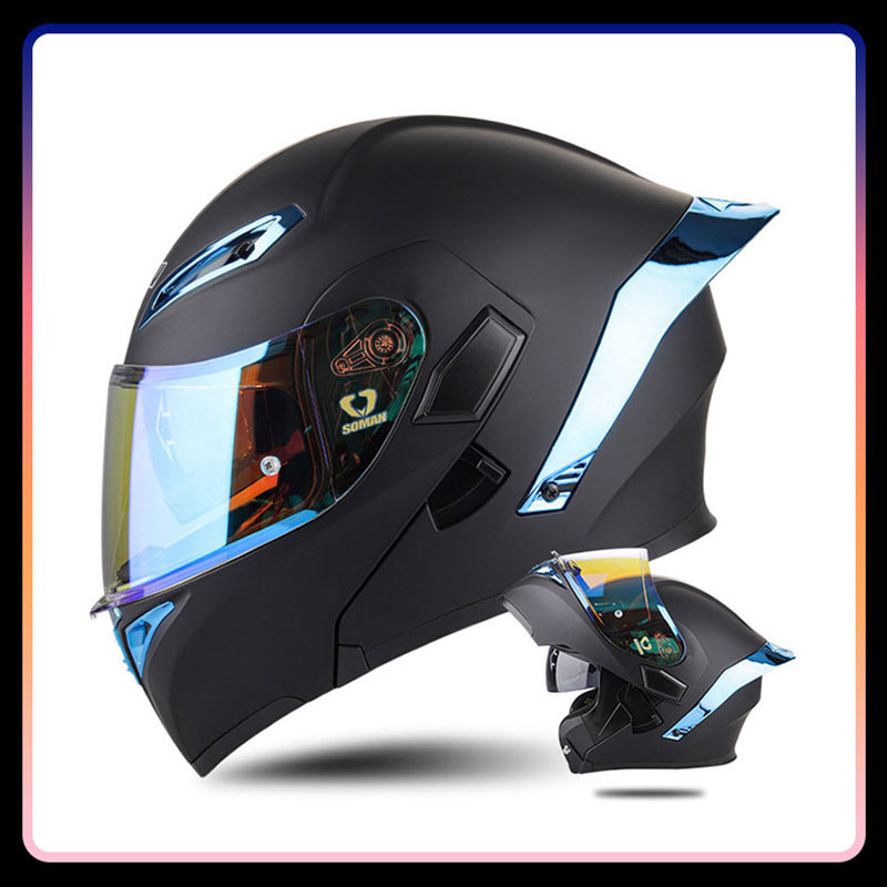Flip Up Helmet Dual Visor - Four Seasons Universal Flip Up Motorradhelme