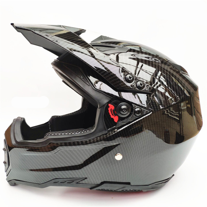 Full Face Helmet Carbon Fiber - Carbon Faser Muster ABS Mater Volle