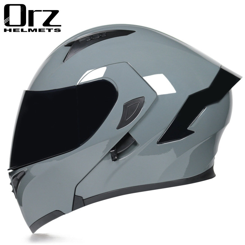 Flip Up Helmet Dual Visor - Punkt genehmigt Sicherheit modular Flip Motorrad