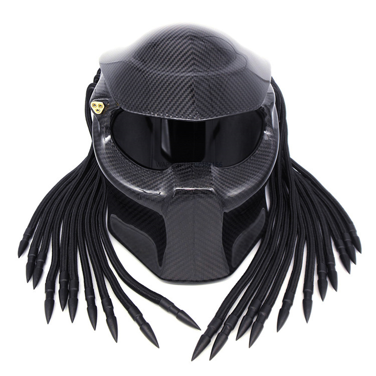 Full Face Helmet Carbon Fiber - Carbon-Faser Schwarzer Motorradhelm Vollgesichts-Helm Personalisierter Hochwertiger