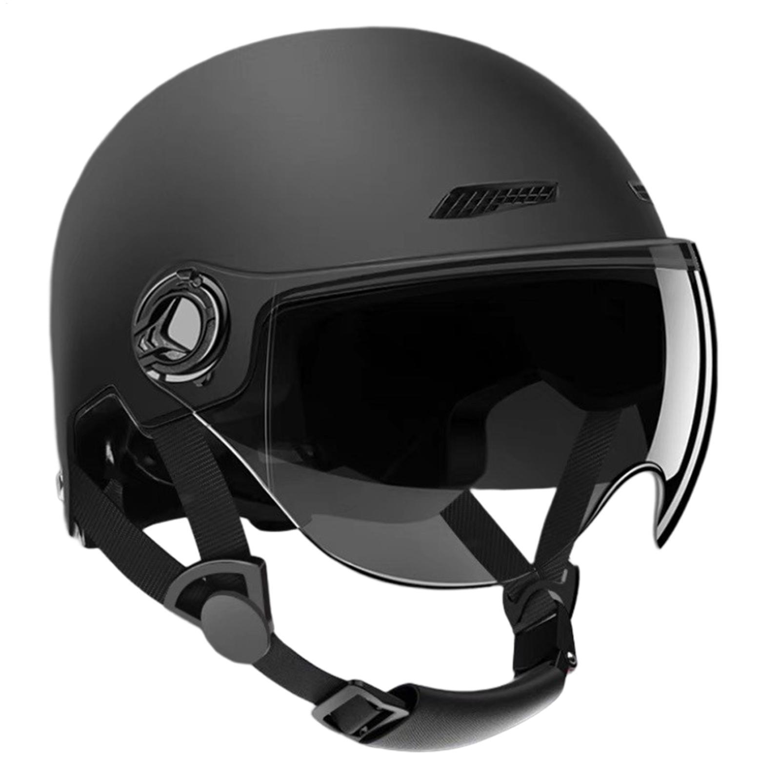Motorcycle Helmet Sun Visor Inner - Motorradhelm Halbschalenhelm mit Sonnenblende, offener Helm