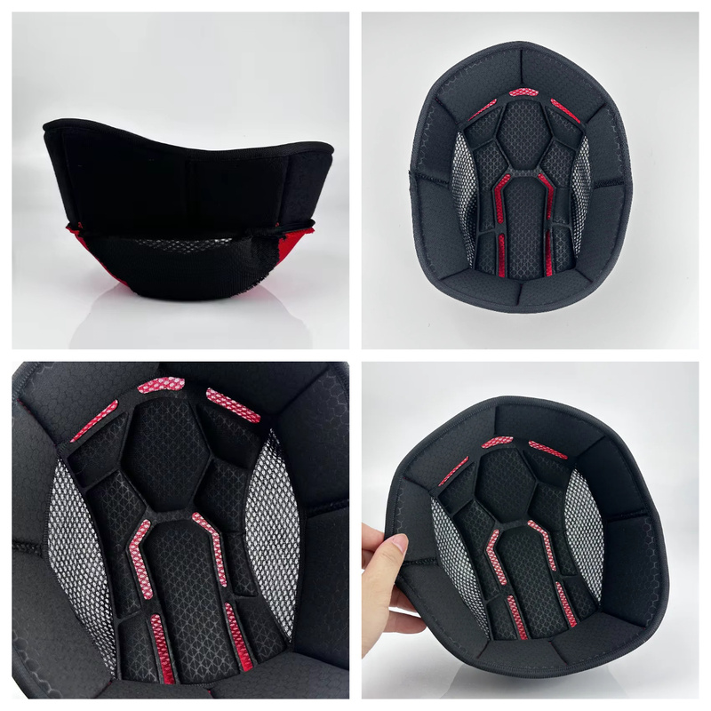Helmet Replacement Liner Pads - 016 Hochwertiges Vintage-Halbhelm-Ersatz-Innenfutter, atmungsaktives, weiches Polster,