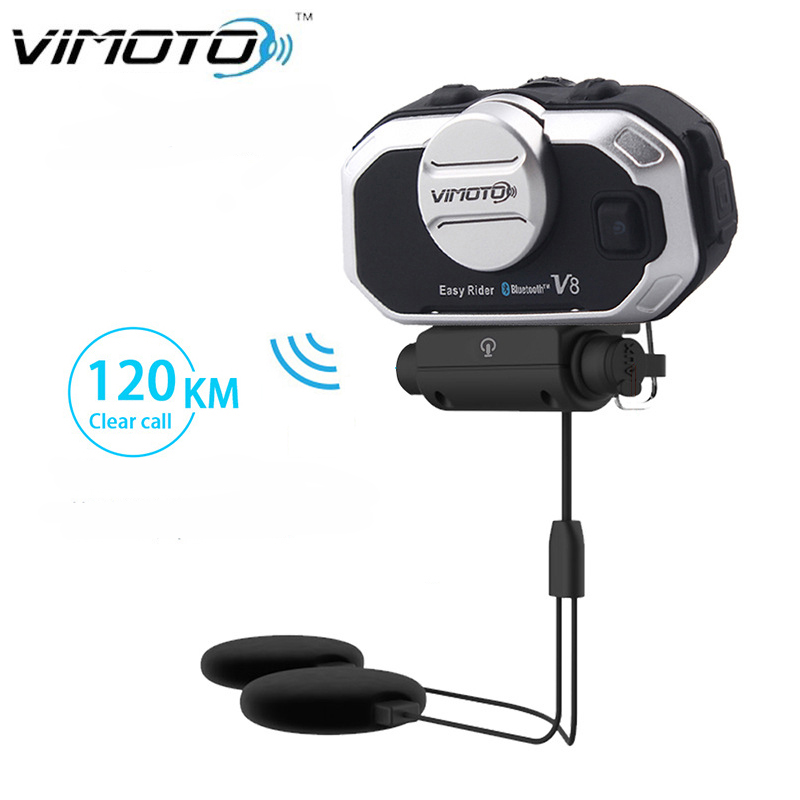 Motorcycle Helmet Bluetooth Built In - Vimoto V8 Motorradhelm Headset Bluetooth Stereo