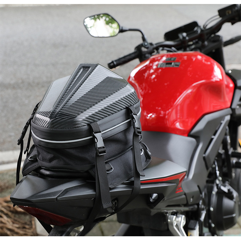 Motorcycle Helmet Bag Backpack - Wasserdichte Motorrad-Hecktasche, Große Satteltasche für den