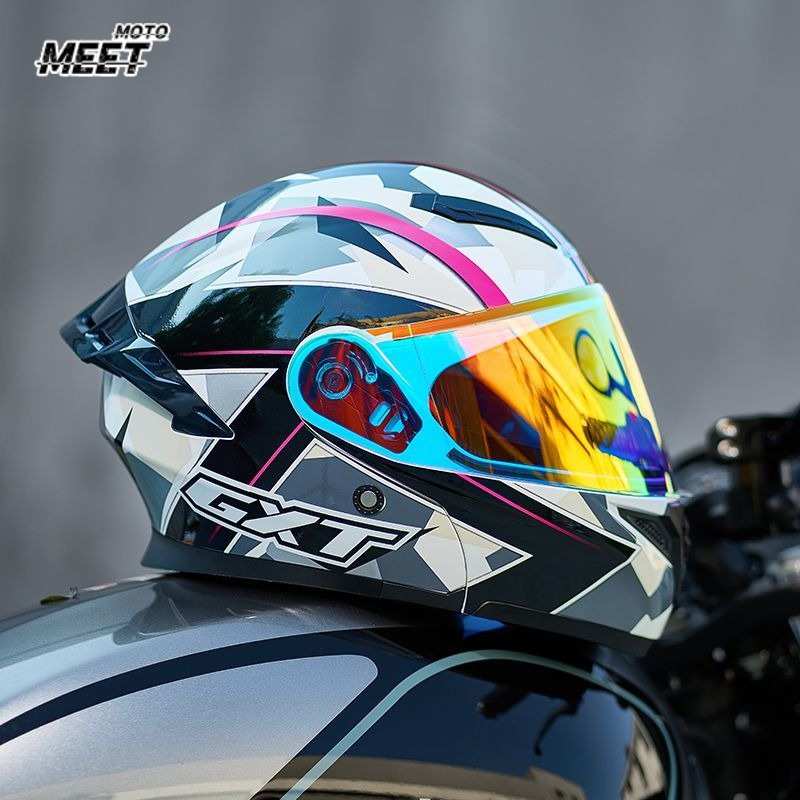 Full Face Helmet Carbon Fiber - DOT-zugelassene Integralhelme, Crash-Motorrad-Schutzausrüstung für Männer und