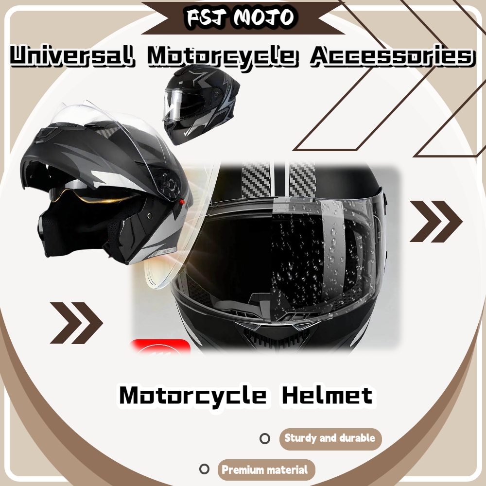 Motorcycle Helmet Sun Visor Inner - Ganzjahres-Modular-Klapphelm, 3C ECE-zertifiziert, mit blendfreiem Innensonnenvisier,