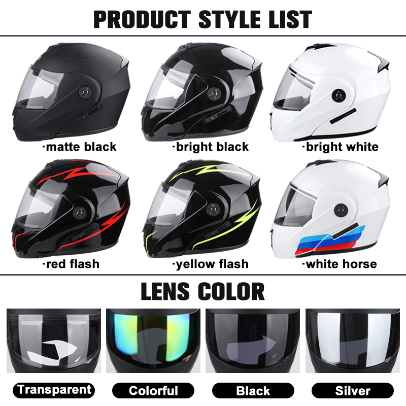Neuer Motorradhelm, Vollgesich – Modular Motorcycle Helmet Dot Approved Bewertung und Preis