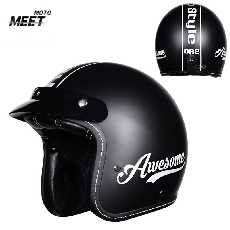 Unisex Retro 3/4 Offener Motor – Open Face Helmet Retro Vintage Bewertung und Preis