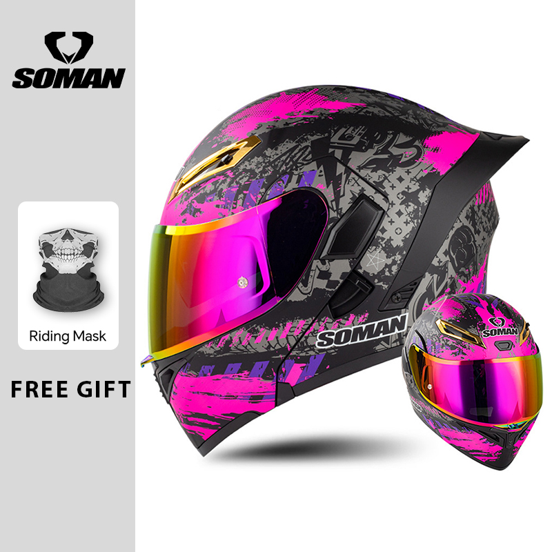 Herren-Motorradhelm, DOT-zugel – Flip Up Helmet Dual Visor Bewertung und Preis