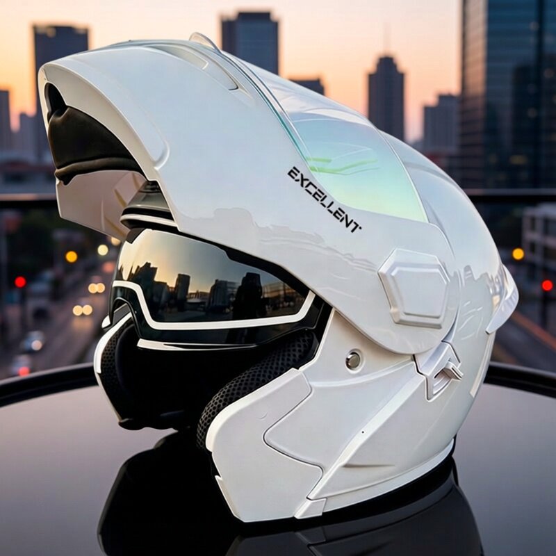 Vier-Jahreszeiten-Modulhelm fü – Motorcycle Helmet Sun Visor Inner Bewertung und Preis