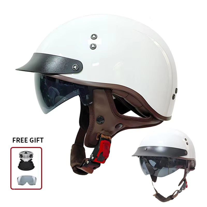 Vintage-Halbgesichts-Motorradh – Open Face Helmet Retro Vintage Bewertung und Preis