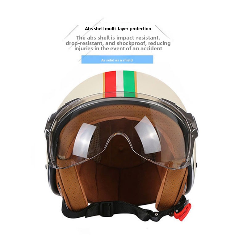 Motorrad Helm Retro Capacetes  – Open Face Helmet Retro Vintage Bewertung und Preis