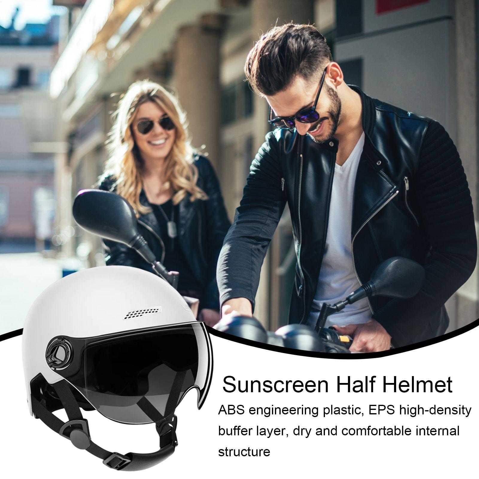 Herren-Motorradhelm, Halbgesic – Motorcycle Helmet Sun Visor Inner Bewertung und Preis