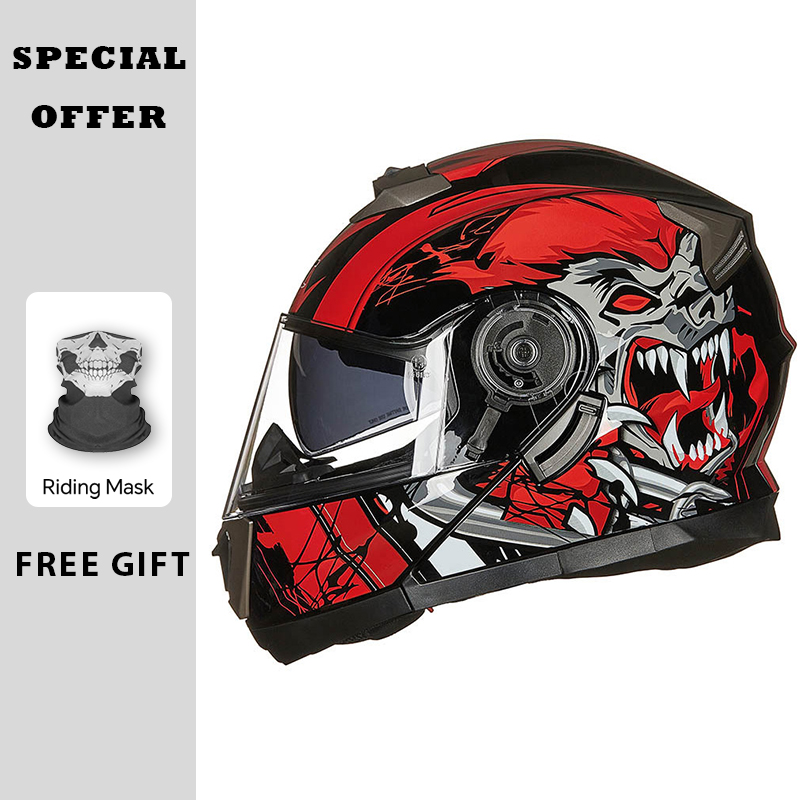 Motorradhelme Modularer hochkl – Modular Motorcycle Helmet Dot Approved Bewertung und Preis