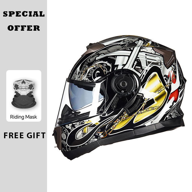 Motorradhelme Modularer hochkl – Modular Motorcycle Helmet Dot Approved Bewertung und Preis