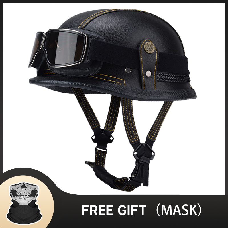 Deutscher halber Vintage-Helm, – Open Face Helmet Retro Vintage Bewertung und Preis