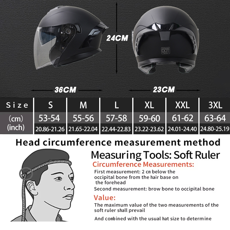 715 Motorrad-Open-Face-Helm fü – Flip Up Helmet Dual Visor Bewertung und Preis