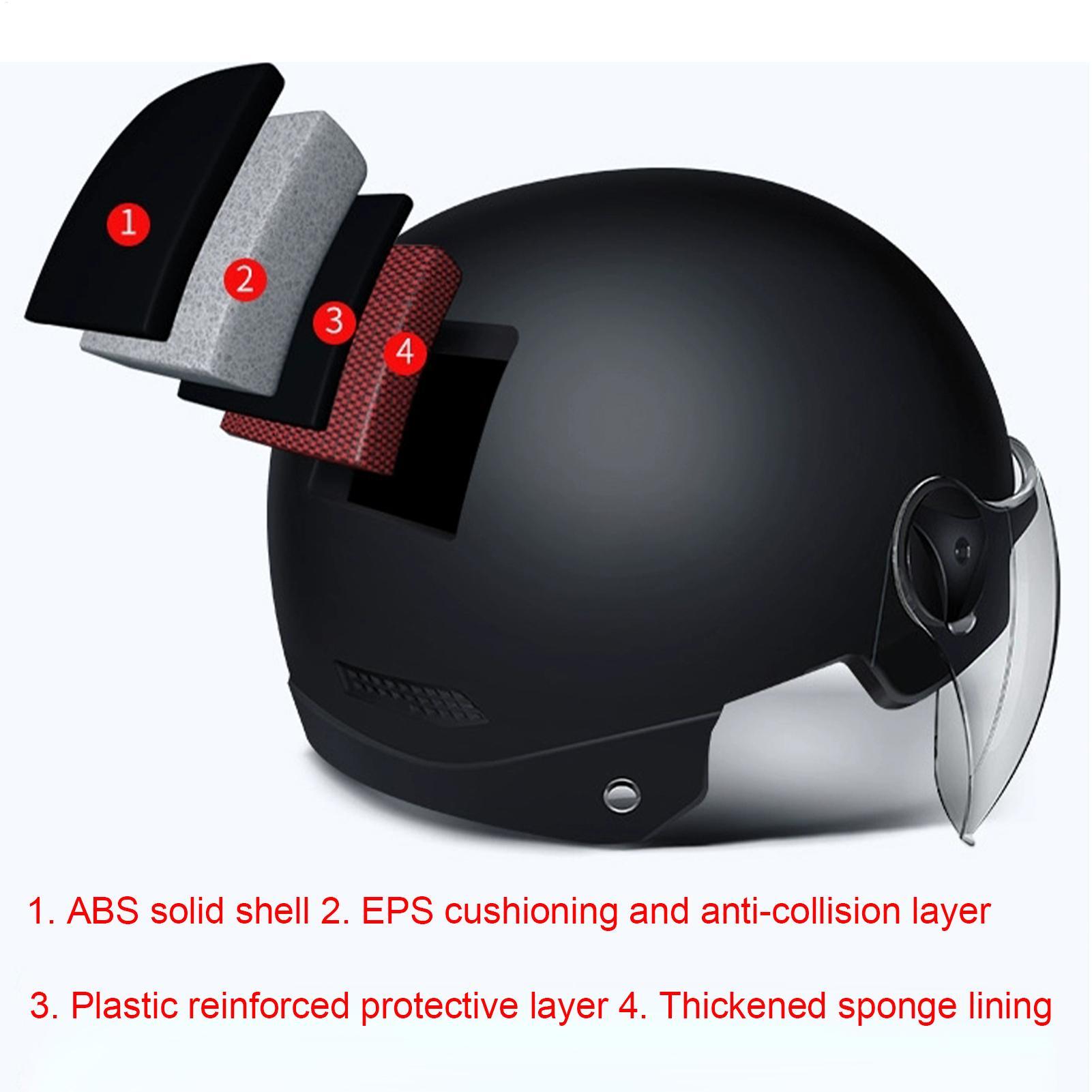 Motorradhelme, halber Gesichts – Motorcycle Helmet Sun Visor Inner Bewertung und Preis