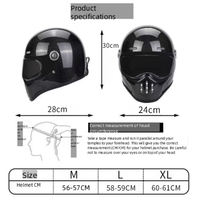 C-Ridng Original Carbon Fiber  – Modular Motorcycle Helmet Dot Approved Bewertung und Preis
