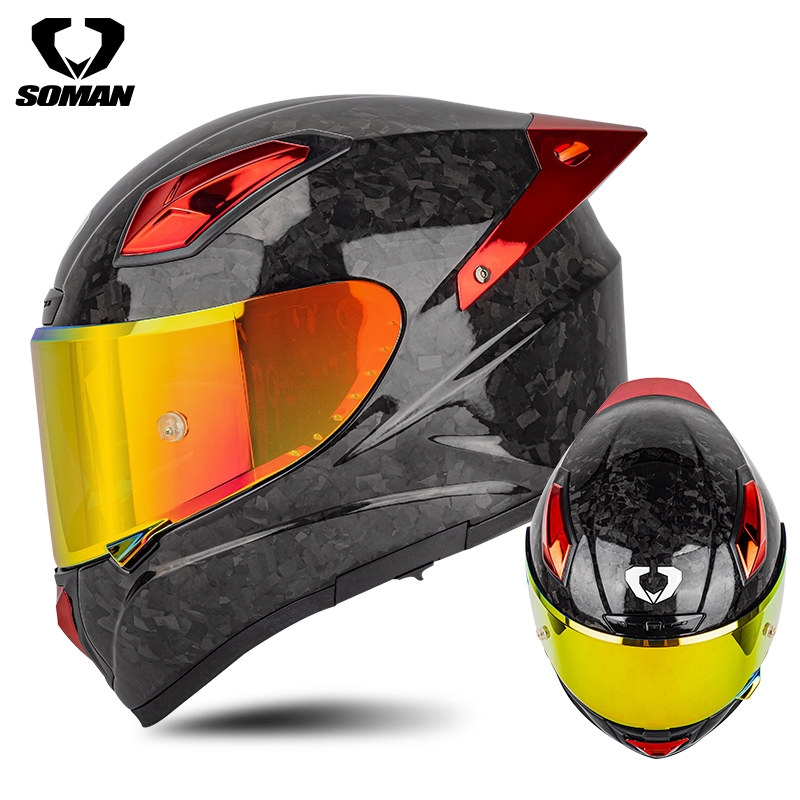  Soman Voll gesichts helm Koh – Full Face Helmet Carbon Fiber Bewertung und Preis