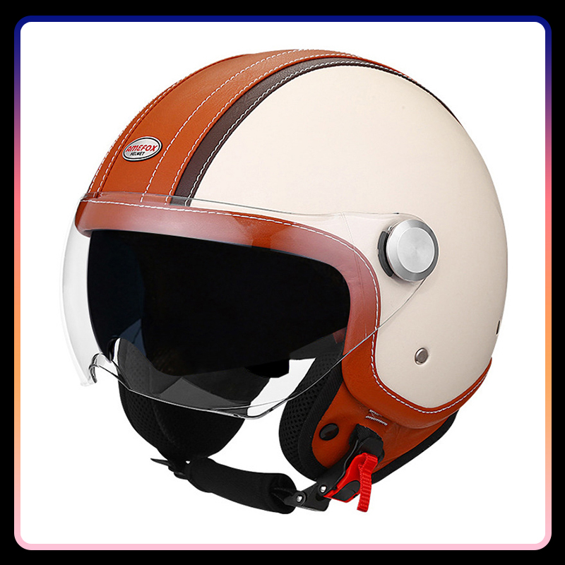 DOT-zugelassener Daul-Linse, o – Open Face Helmet Retro Vintage Bewertung und Preis