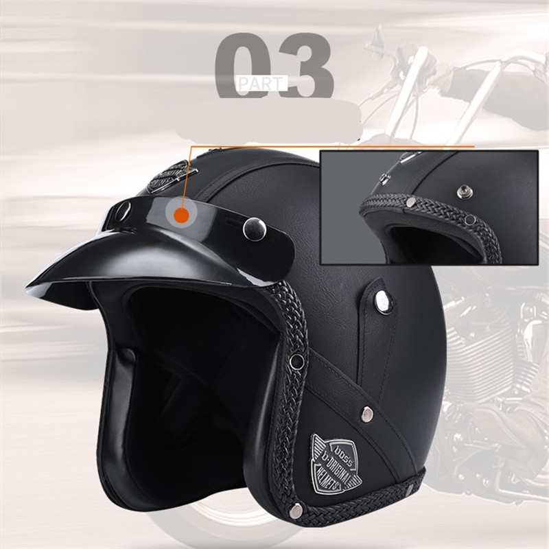 Neue Ankunft Helme Open Gesich – Open Face Helmet Retro Vintage Bewertung und Preis