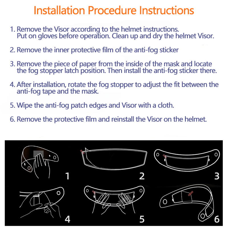 Anti-Beschlag-Aufkleber für SI – Helmet Pinlock Anti Fog Insert Bewertung und Preis