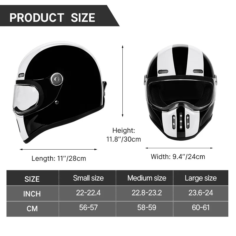 Starlight Schwarzer Motorrad-V – Full Face Helmet Carbon Fiber Bewertung und Preis