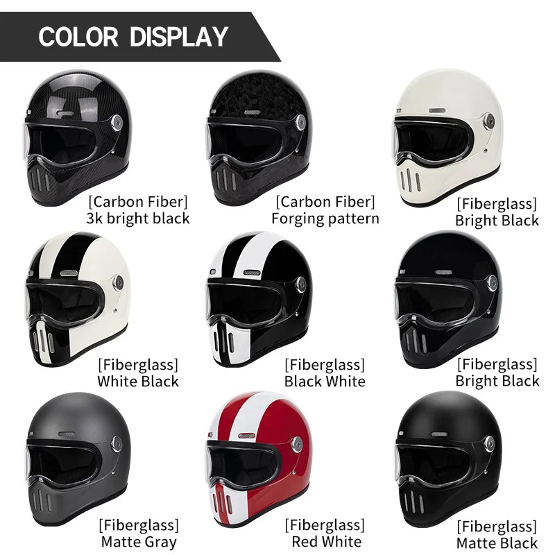 Starlight Schwarzer Motorrad-V – Full Face Helmet Carbon Fiber Bewertung und Preis