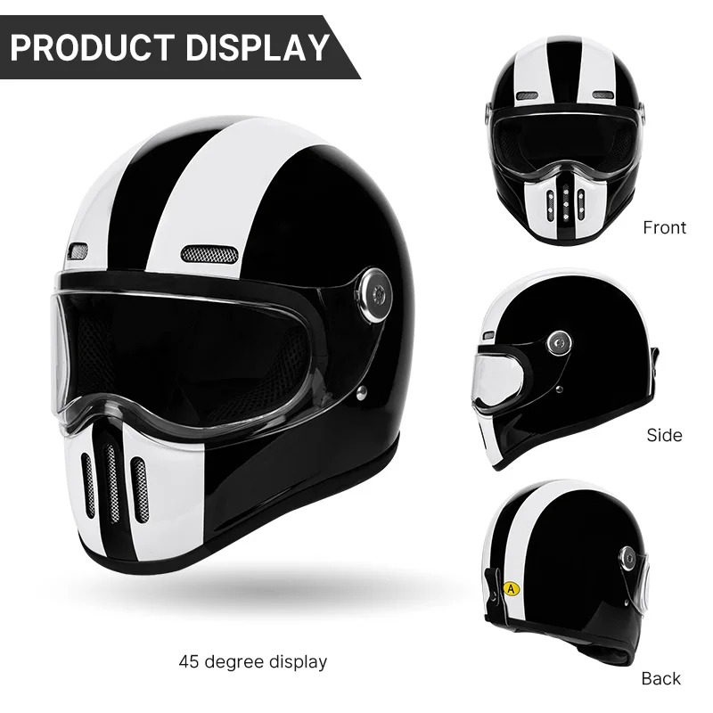 Starlight Schwarzer Motorrad-V – Full Face Helmet Carbon Fiber Bewertung und Preis