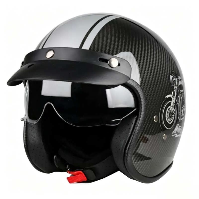 Stoßfester 3/4-Offen-Motorradh – Motorcycle Helmet Sun Visor Inner Bewertung und Preis