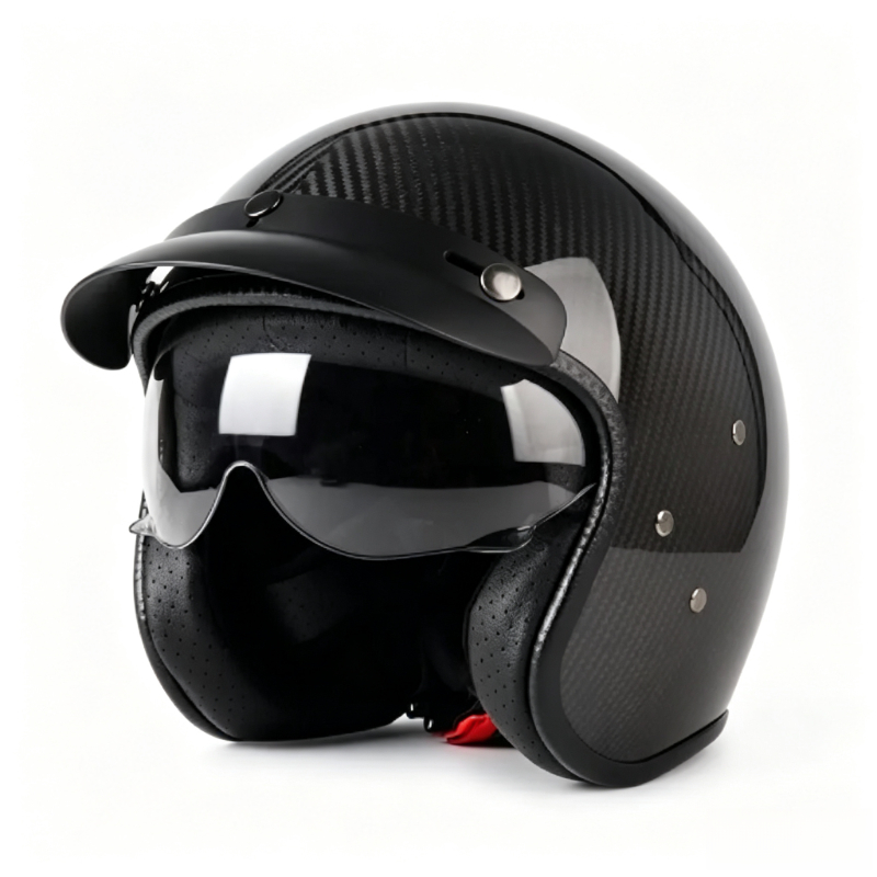 Stoßfester 3/4-Offen-Motorradh – Motorcycle Helmet Sun Visor Inner Bewertung und Preis