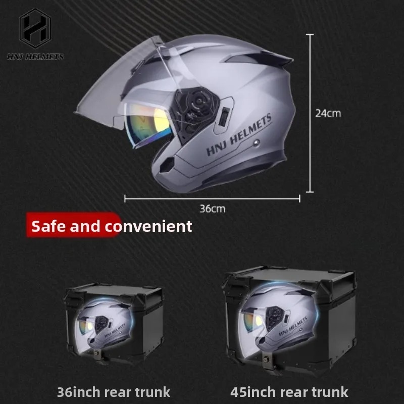 Angesagter Motorrad-Halbhelm 3 – Motorcycle Helmet Bluetooth Built In Bewertung und Preis