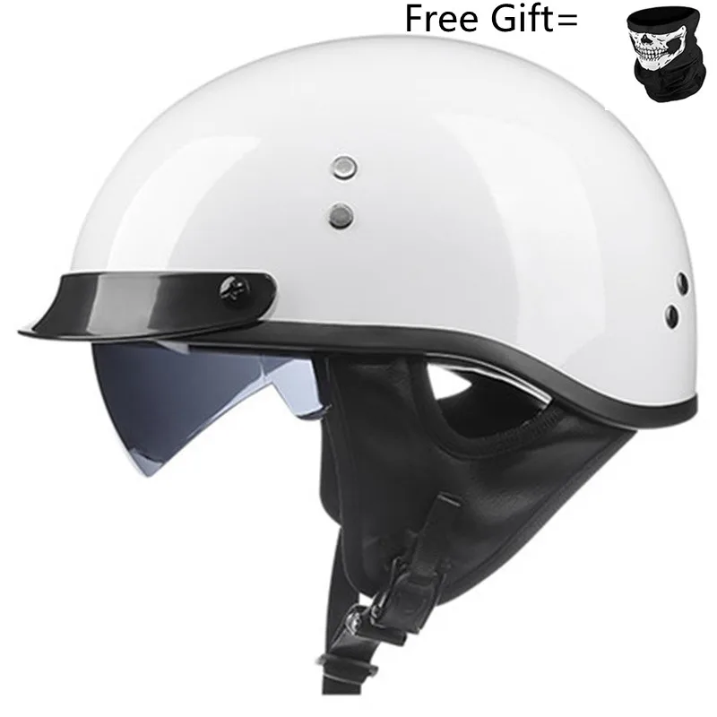 Vintage Half Face Motorradhelm – Motorcycle Helmet Sun Visor Inner Bewertung und Preis
