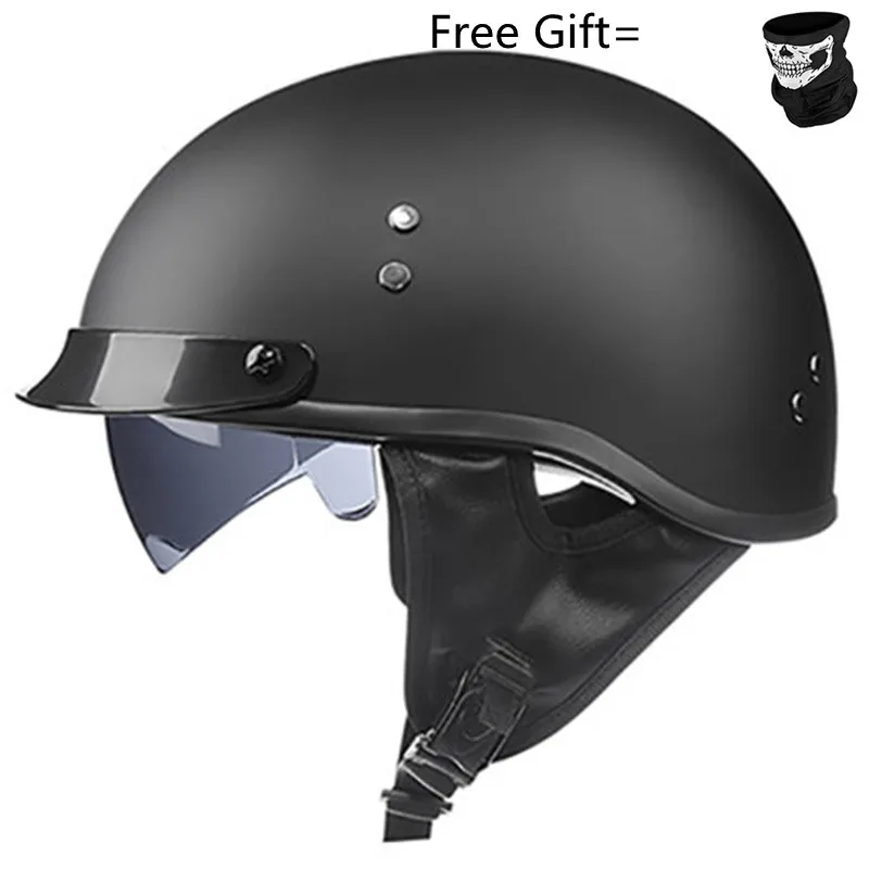 Vintage Half Face Motorradhelm – Motorcycle Helmet Sun Visor Inner Bewertung und Preis
