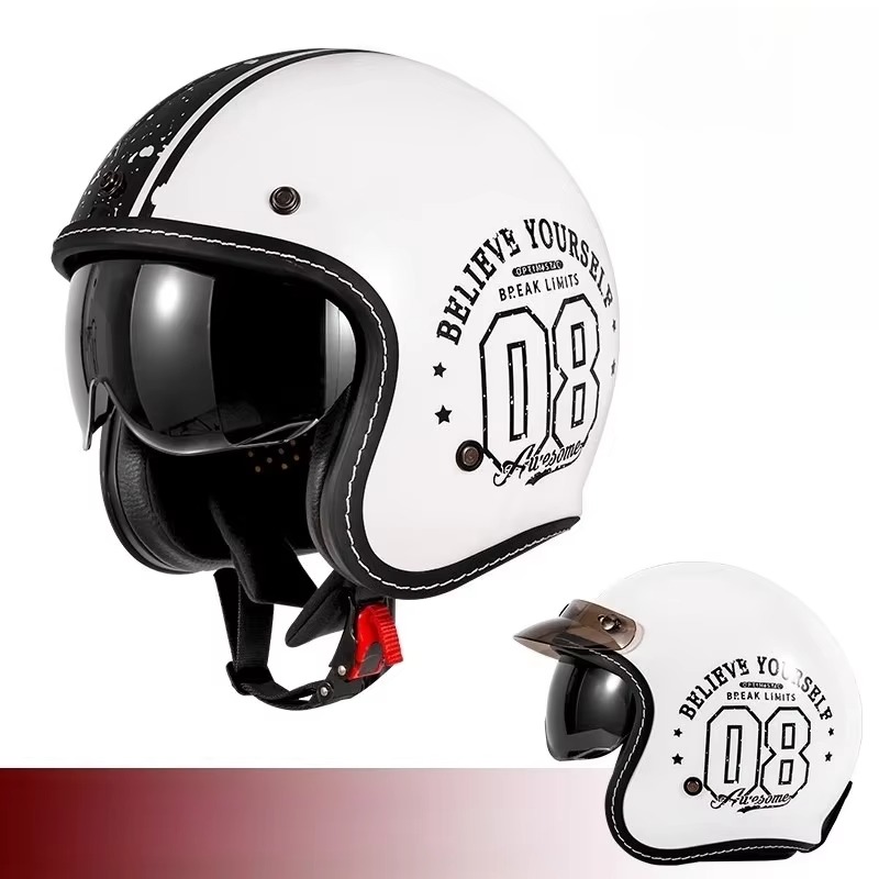HOT Open Face Motorradhelm Vin – Open Face Helmet Retro Vintage Bewertung und Preis